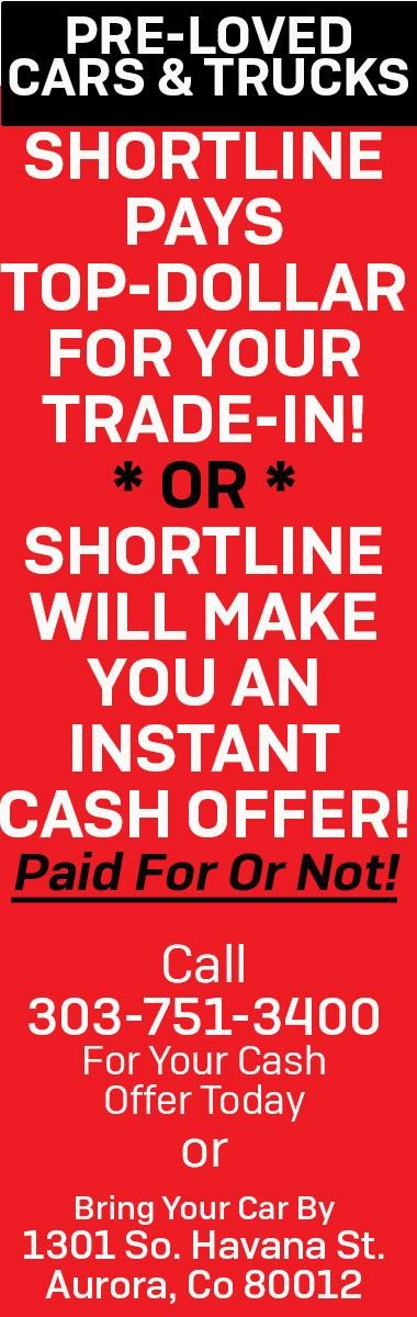 Let Shortline Make You An Instant Cash Offer For Your Car!