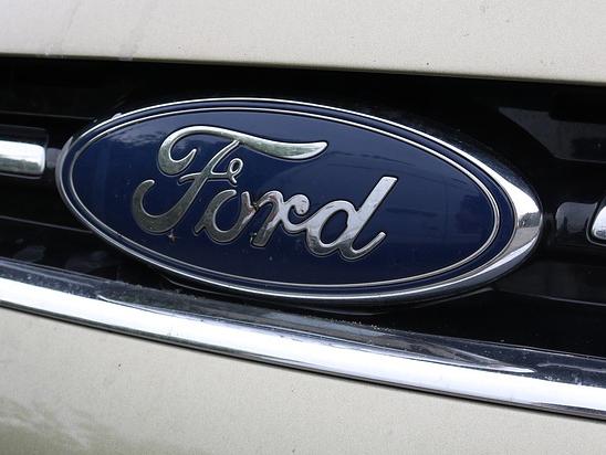 Ford badge on a Ford vehicle