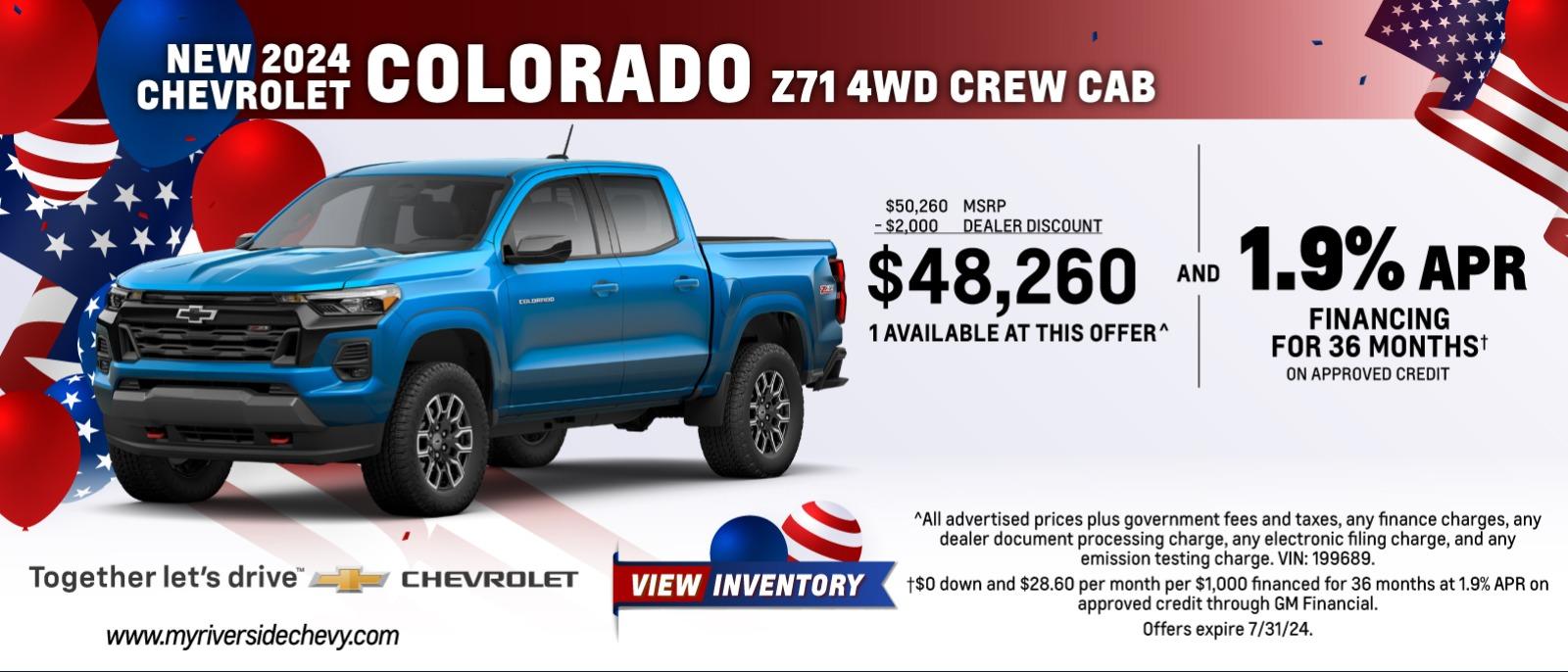 New 2024 Chevy Colorado