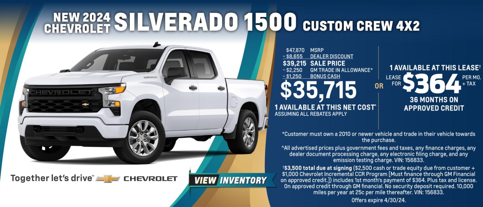 New 2023 Chevy Silverado 1500