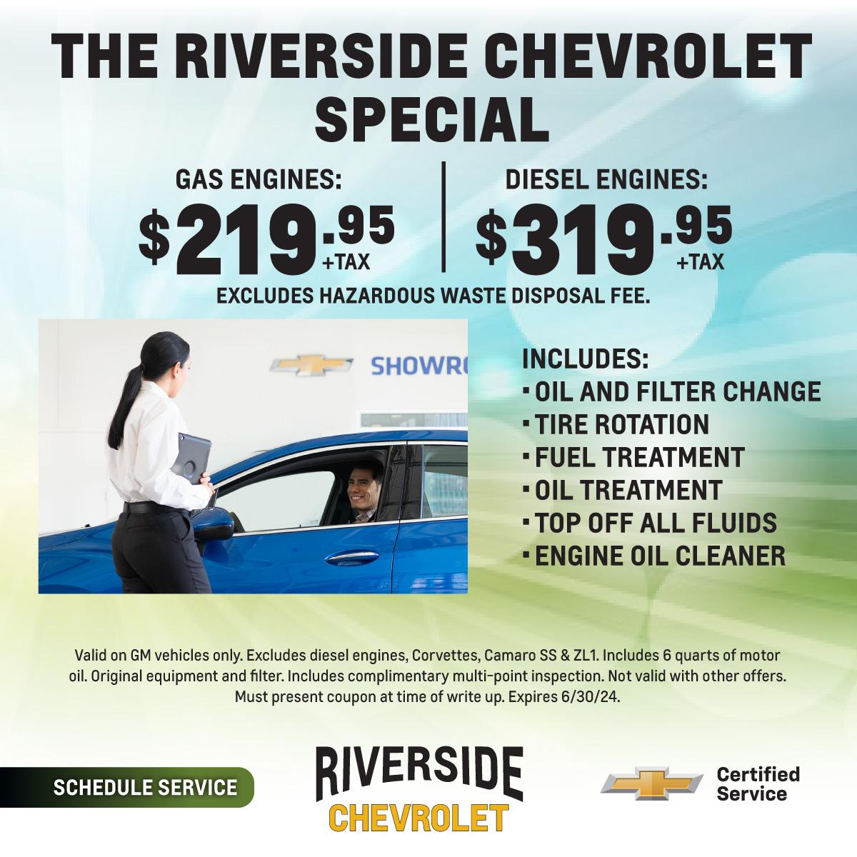 Riverside Chevrolet Specials