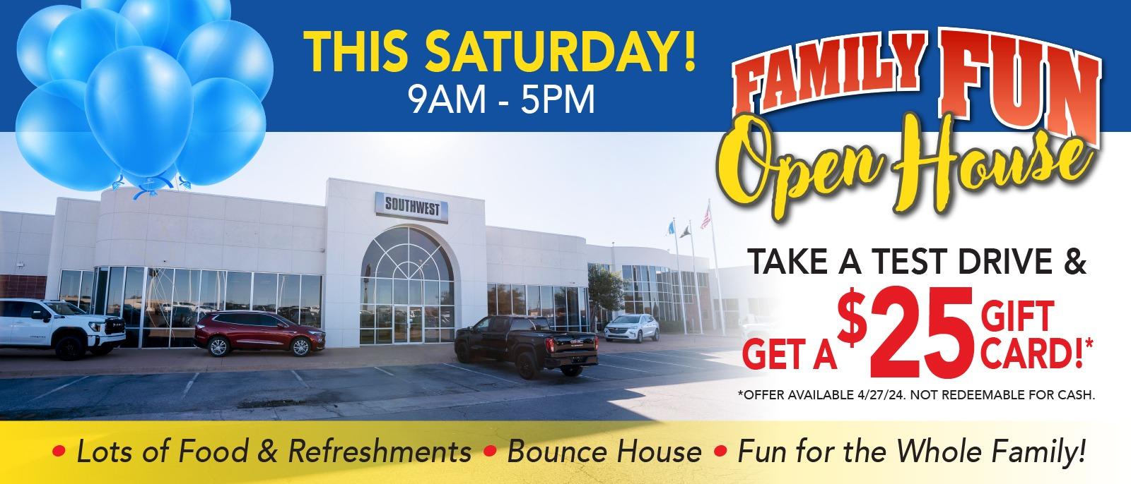 Family Fun Open House at SouthWest Buick GMC in Lawton!🥳