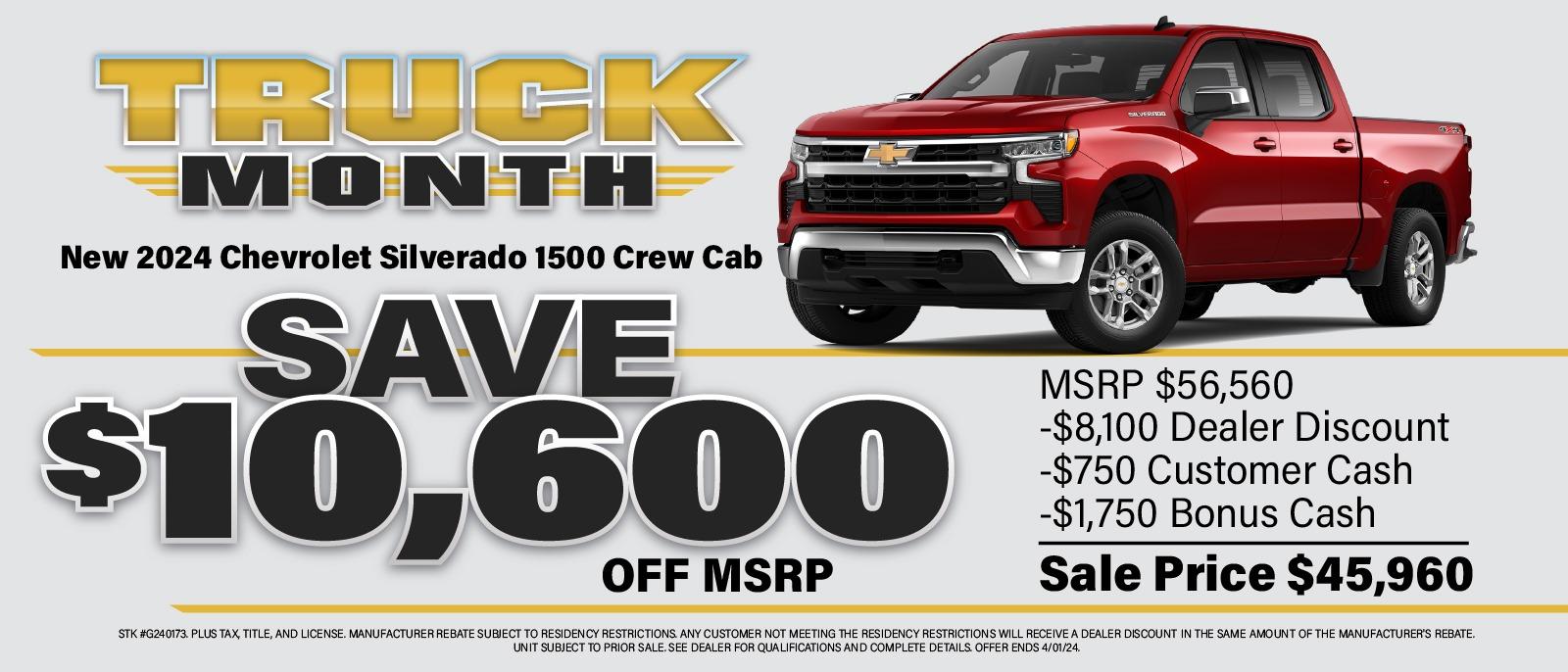 CHEVY TRUCK MONTH OFFER!
