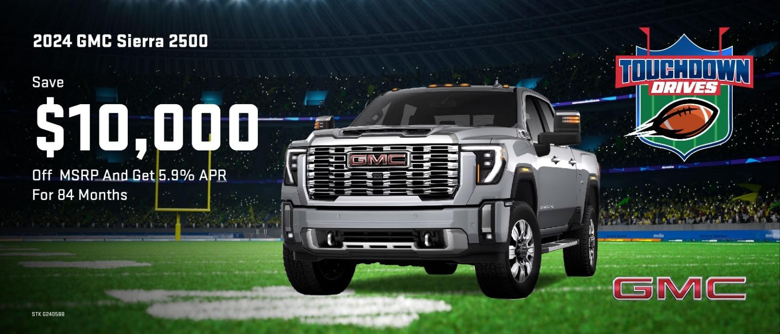 Shop $10,000 OFF & 5.9% APR on Sierra 2500!💵🏈