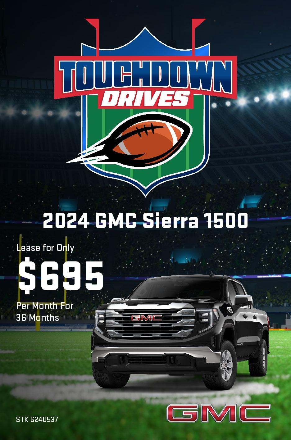 Shop $695/mo Sierra 1500 Lease Offer!💵🏈