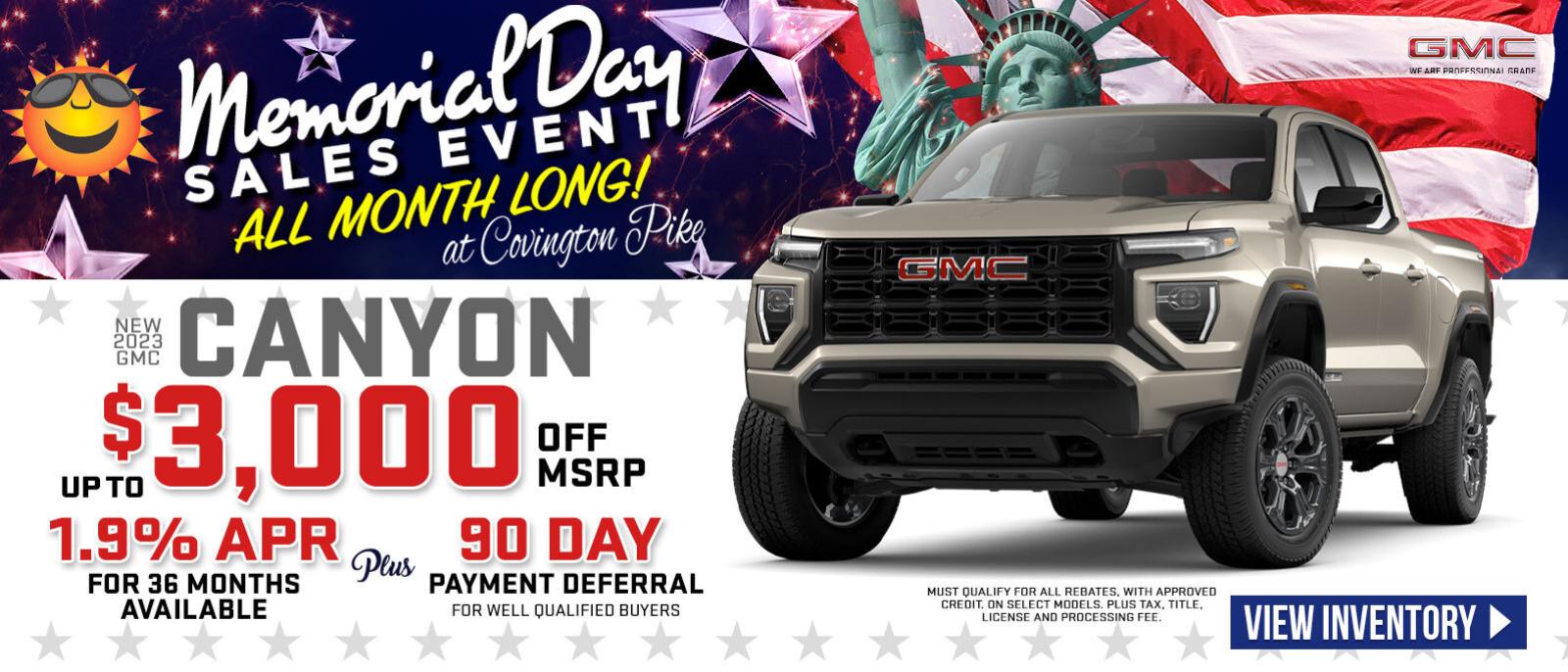 New 2023 GMC Canyon - Up to 3000 Off MSRP