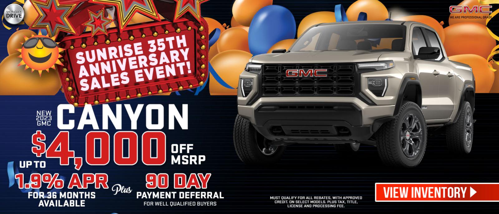 New 2023 GMC Canyon - Up to 3000 Off MSRP