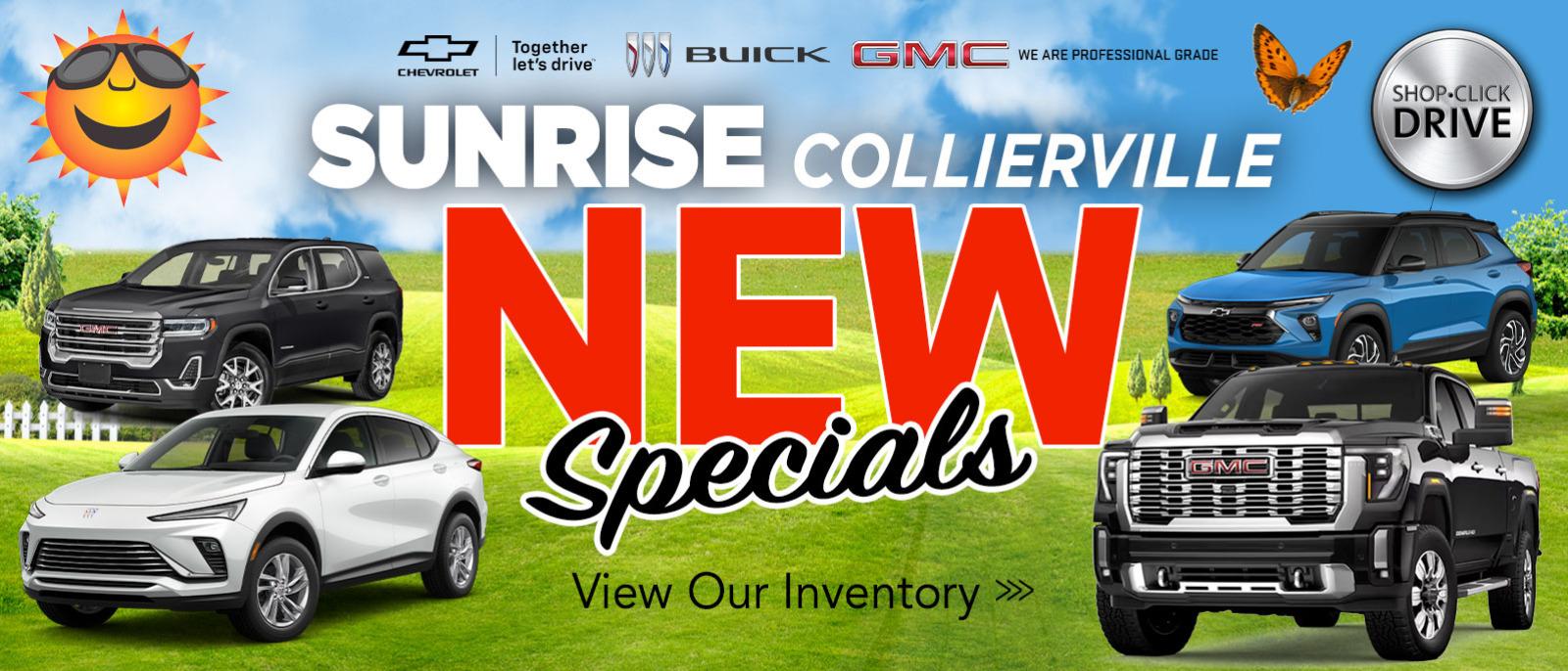 Sunrise Collierville New Inventory Specials