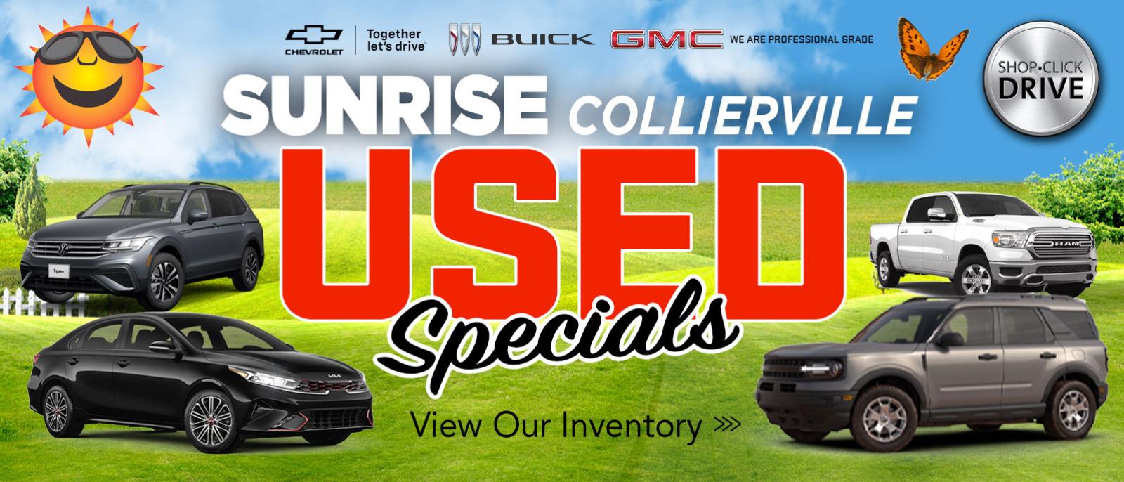 Sunrice Sollierville Used Inventory Specials