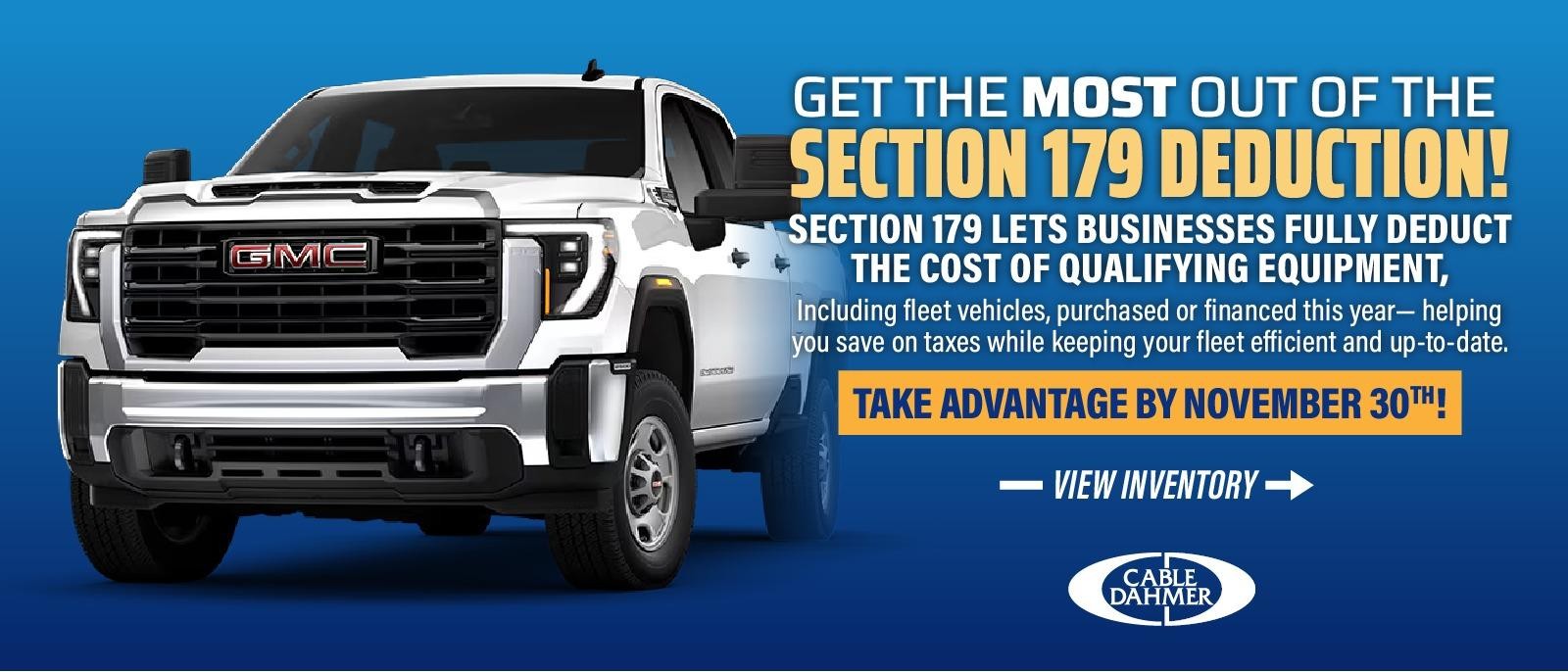 Get The Most Out Of The Section 179 Deduction!