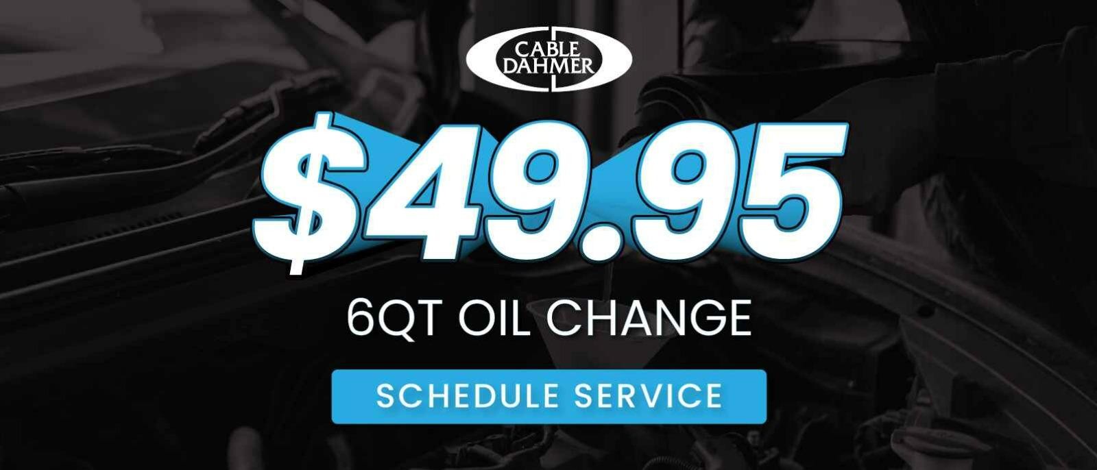 Get your next oil change for just $49.95!