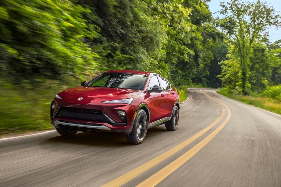 A 2025 Buick Envista drives down the road.