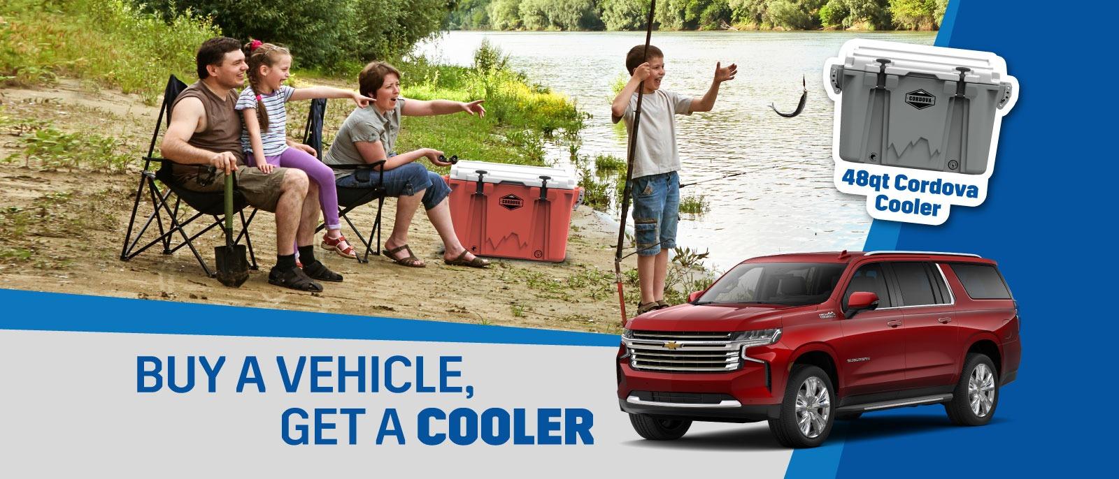 Coolers come with vehicle purchases throughout June 2024