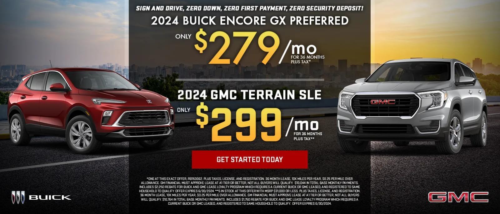 2024 Buick Encore GX Preferred/ 2024 GMC Terrain SLE Special