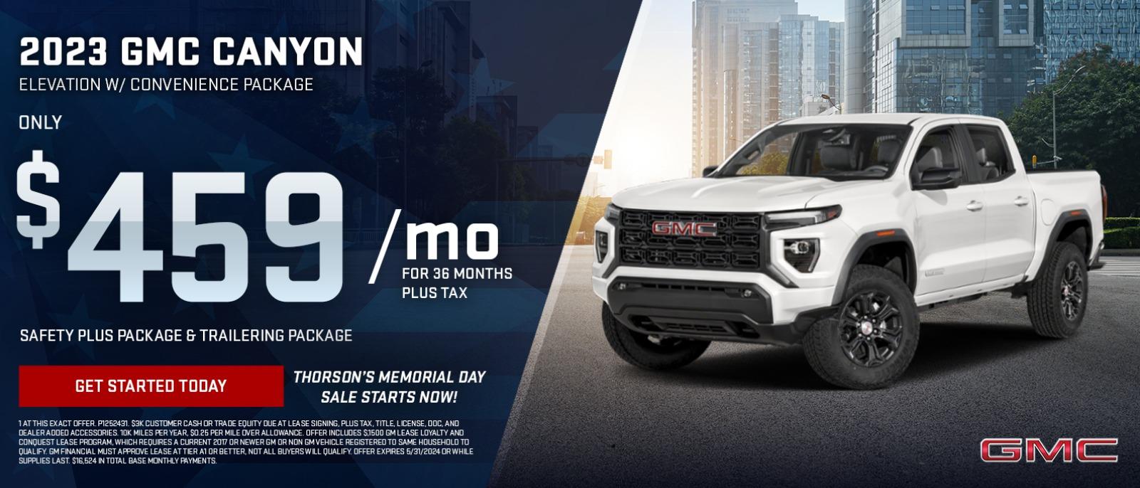 2023 GMC Canyon Lease Special