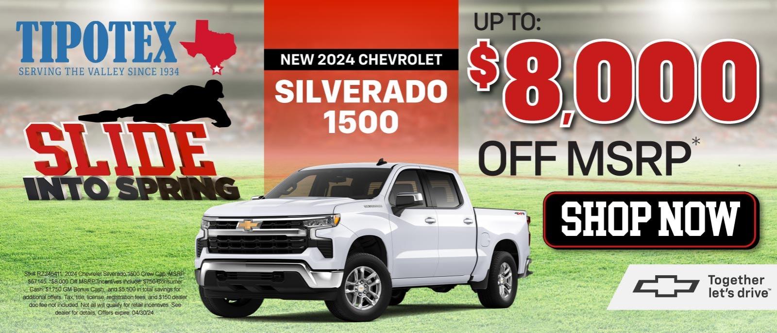 New 2024 Chevrolet Silverado 1500 - Up To: $8,000 Off MSRP* — Shop Now