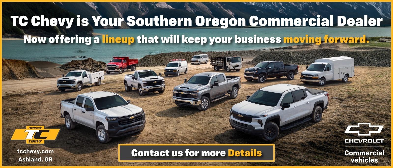 TC Chevy is your Southern Oregon commercial dealer.