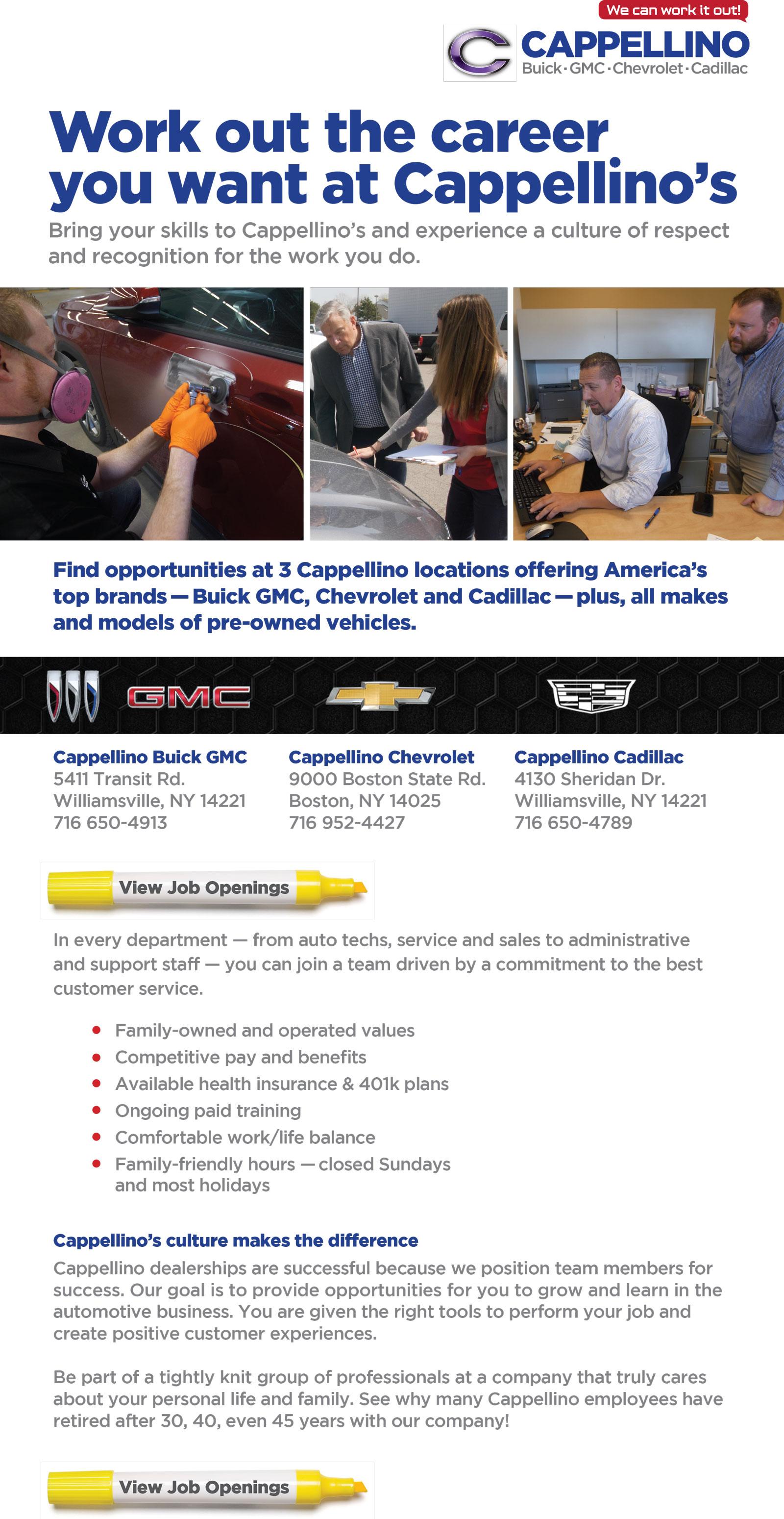 Careers at Cappellino Buick GMC