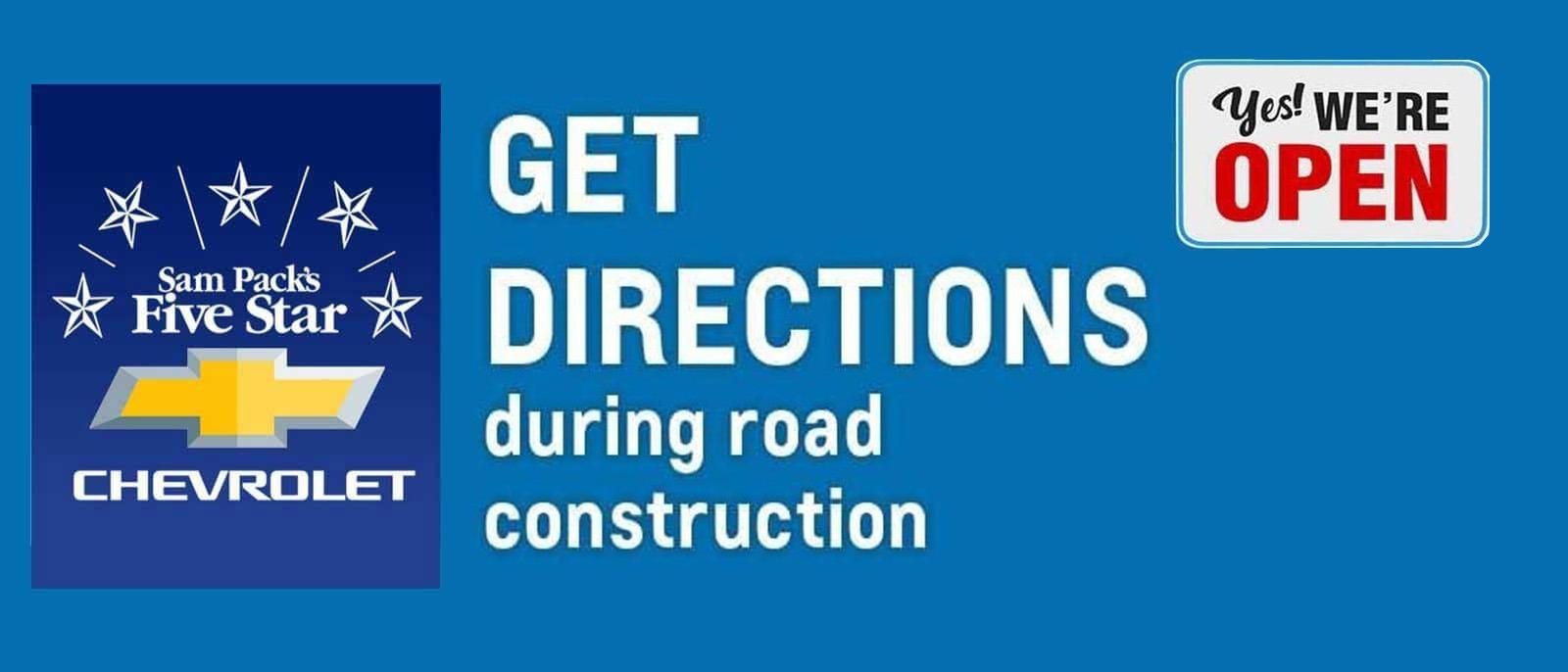 Get Directions During Construction