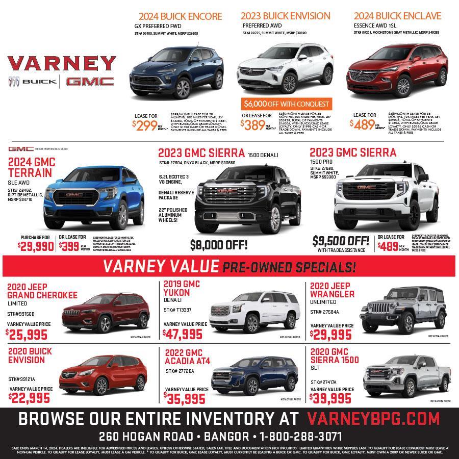 Great Specials on Buick & GMC Vehicles in BANGOR Near Bangor ME ...