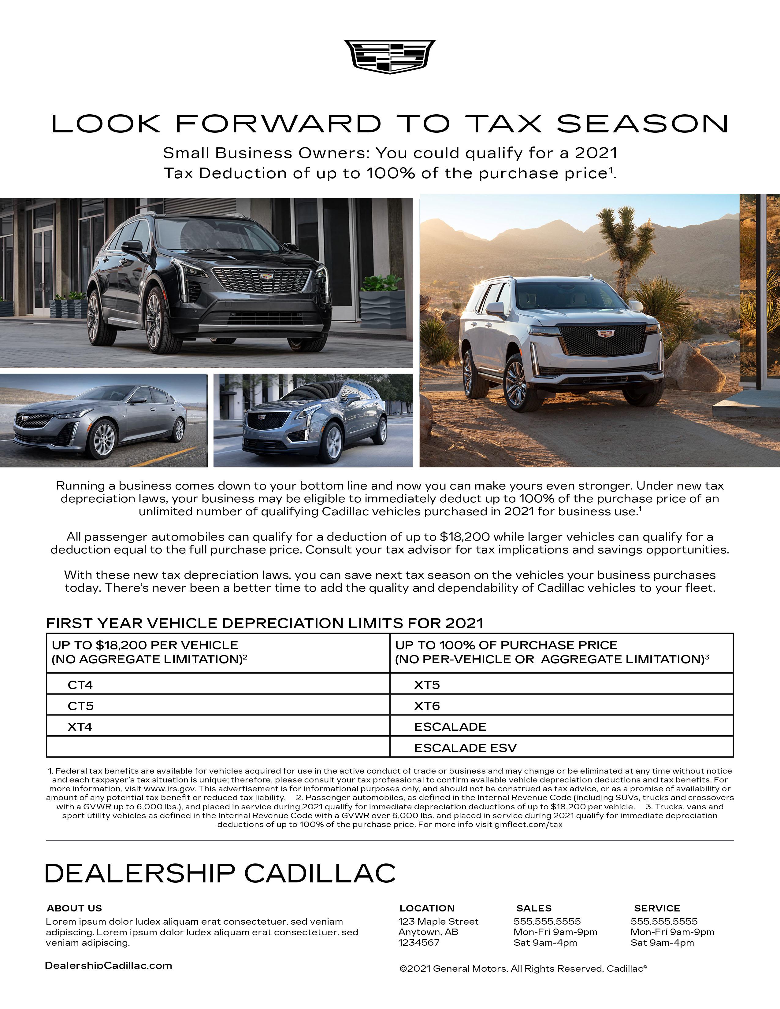 2021 Tax Flyer Section 179