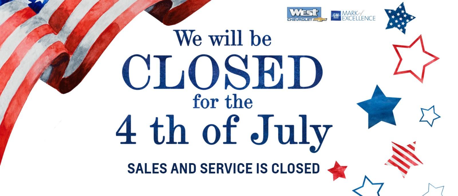 Sales and Service is closed