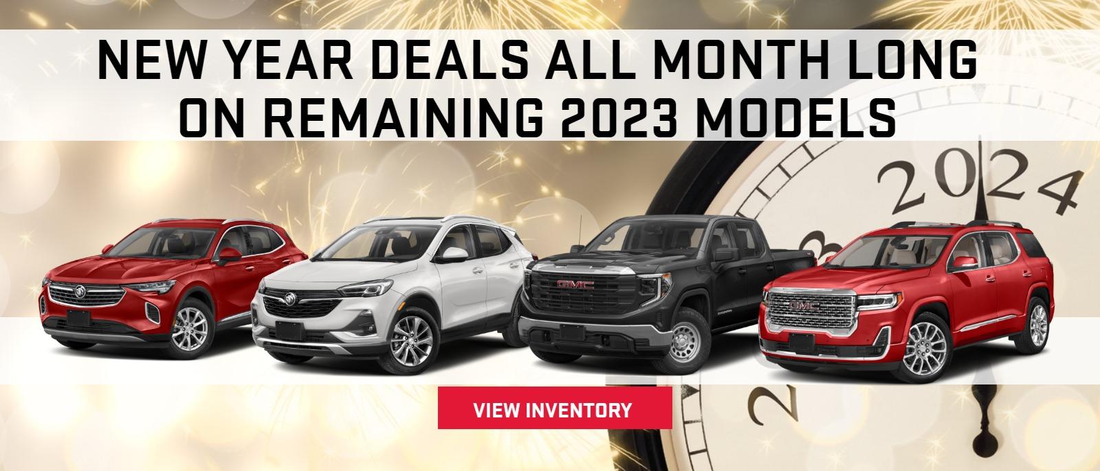 New Year Deals all Month long
on remaining 2023 Models