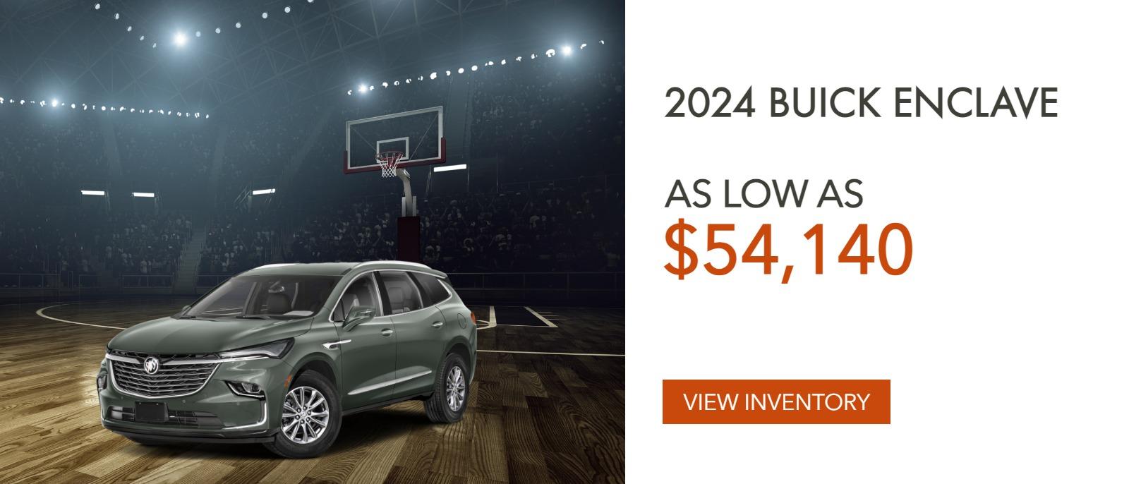2024 Buick Enclave as low as $54,140