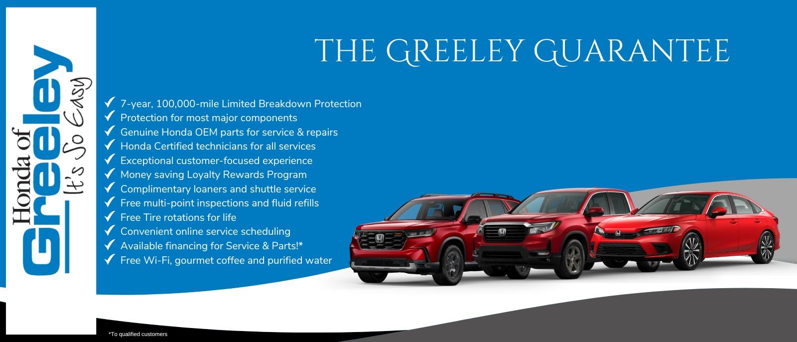 Greeley guarantee