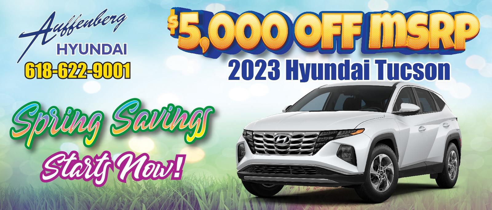 2023 Hyundai Tucson 
$5,000 Off MSRP