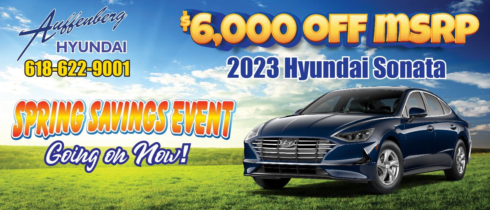 2023 Hyundai Sonata
$6,000 off MSRP