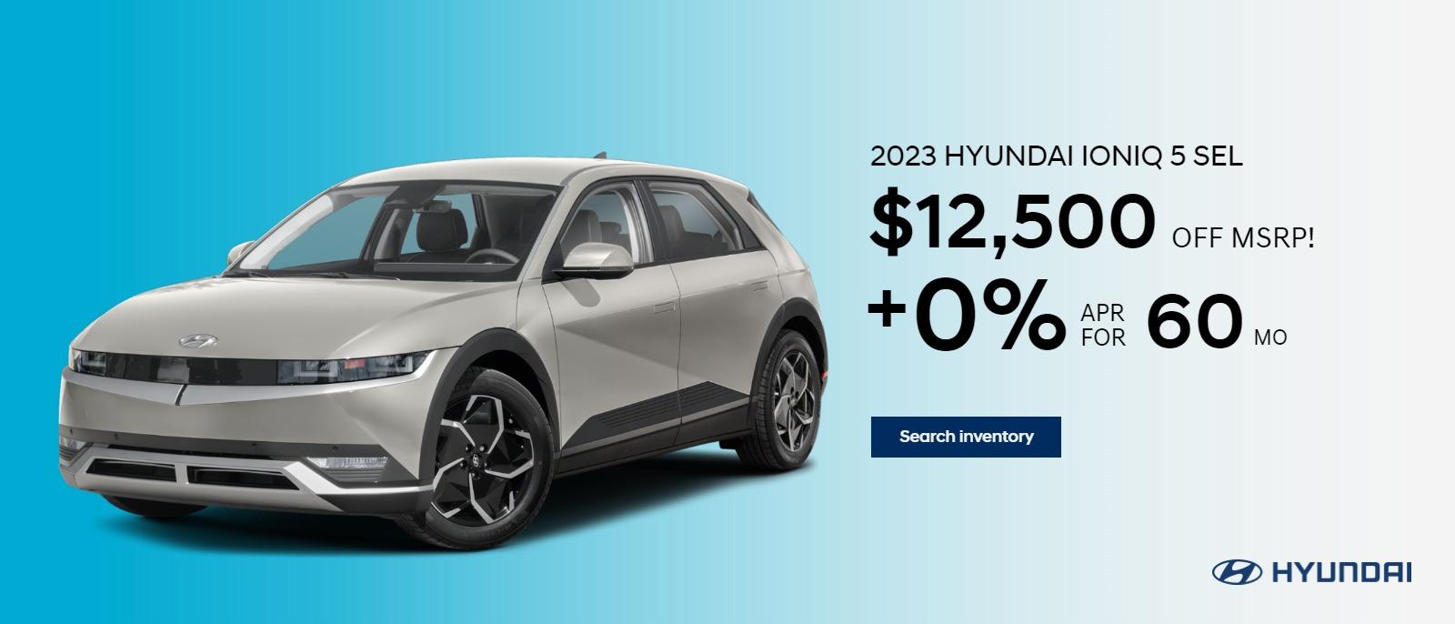 2023 Hyundai Ioniq 5 SEL
$12,500 OFF MSRP!
+ 0% for 60mo