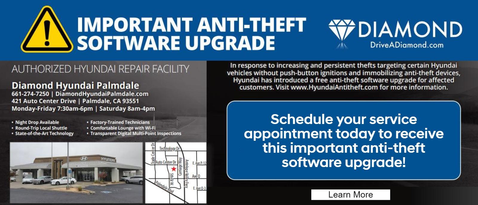 Anti-Theft Software Upgrade clinic
