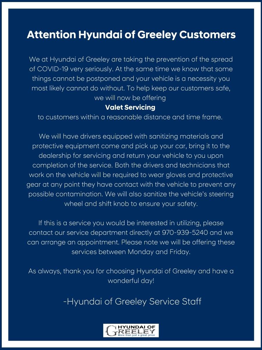 Attention Hyundai of greeley customers