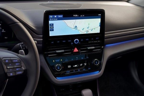 Navigation screen inside Hyundai Vehicle