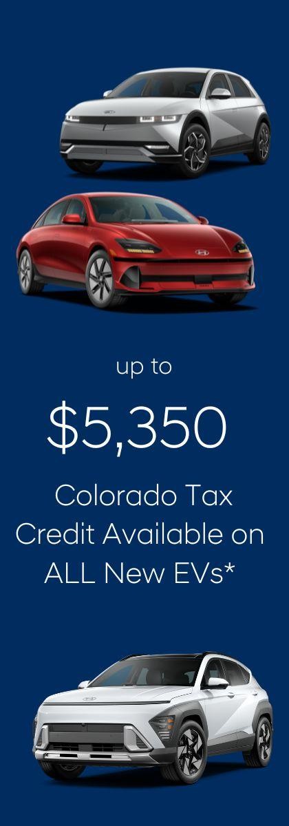 Up to $5,350 Colorado Tax Credit Available on All New EVs