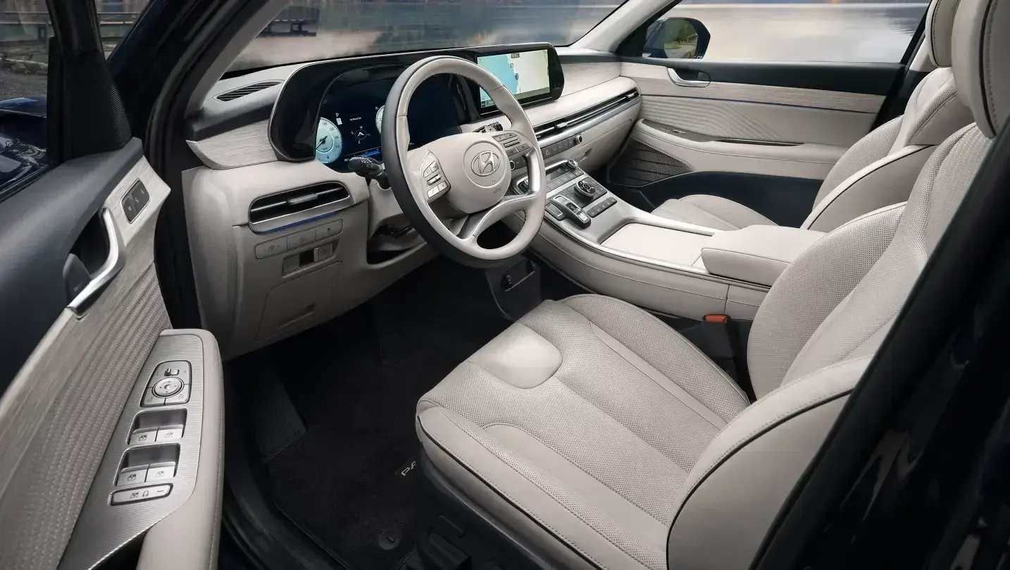 Inside of the Hyundai Palisade