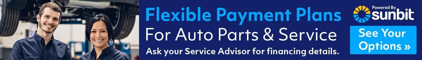 Service and parts financing 