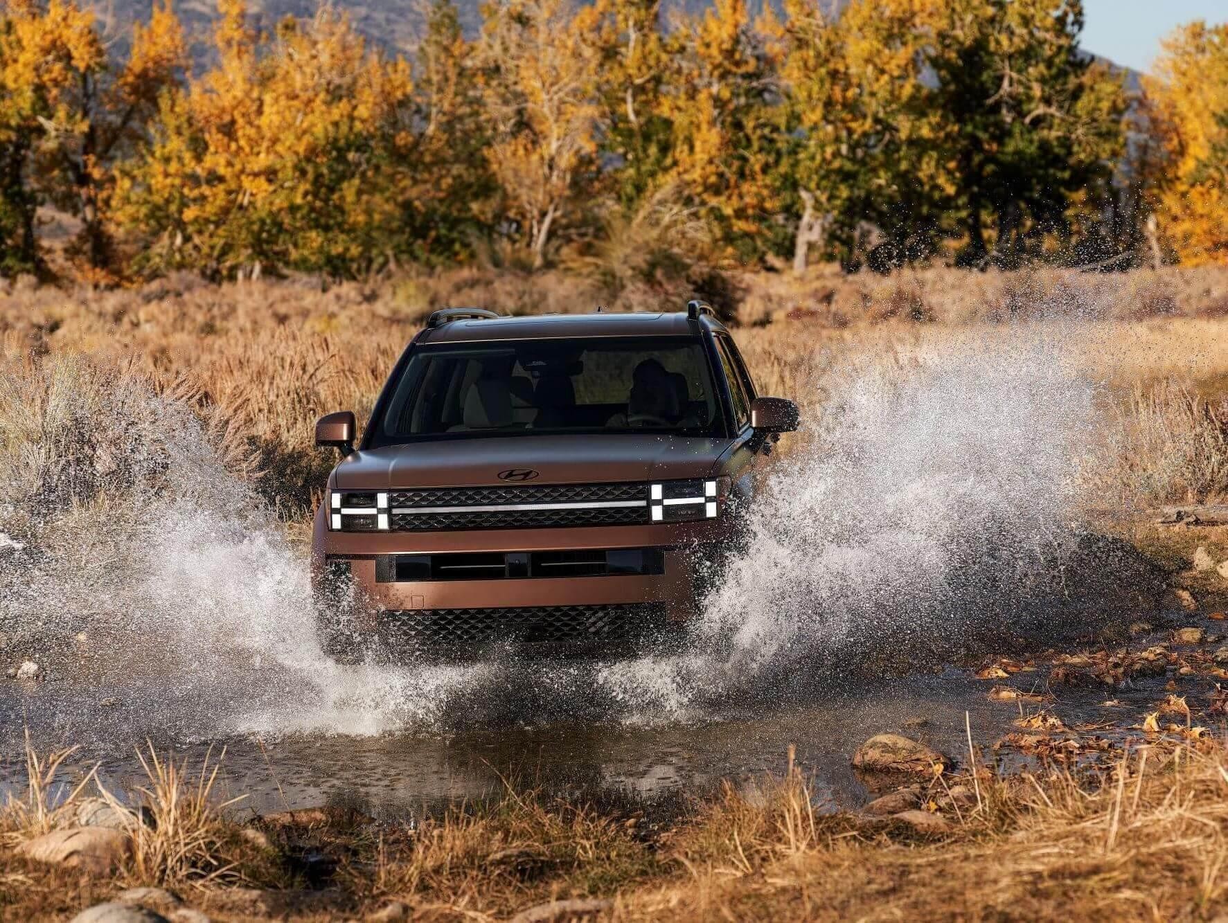 Santa Fe Driving Through Water