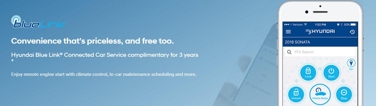 Bluelink, 3 Years Complimentary Service