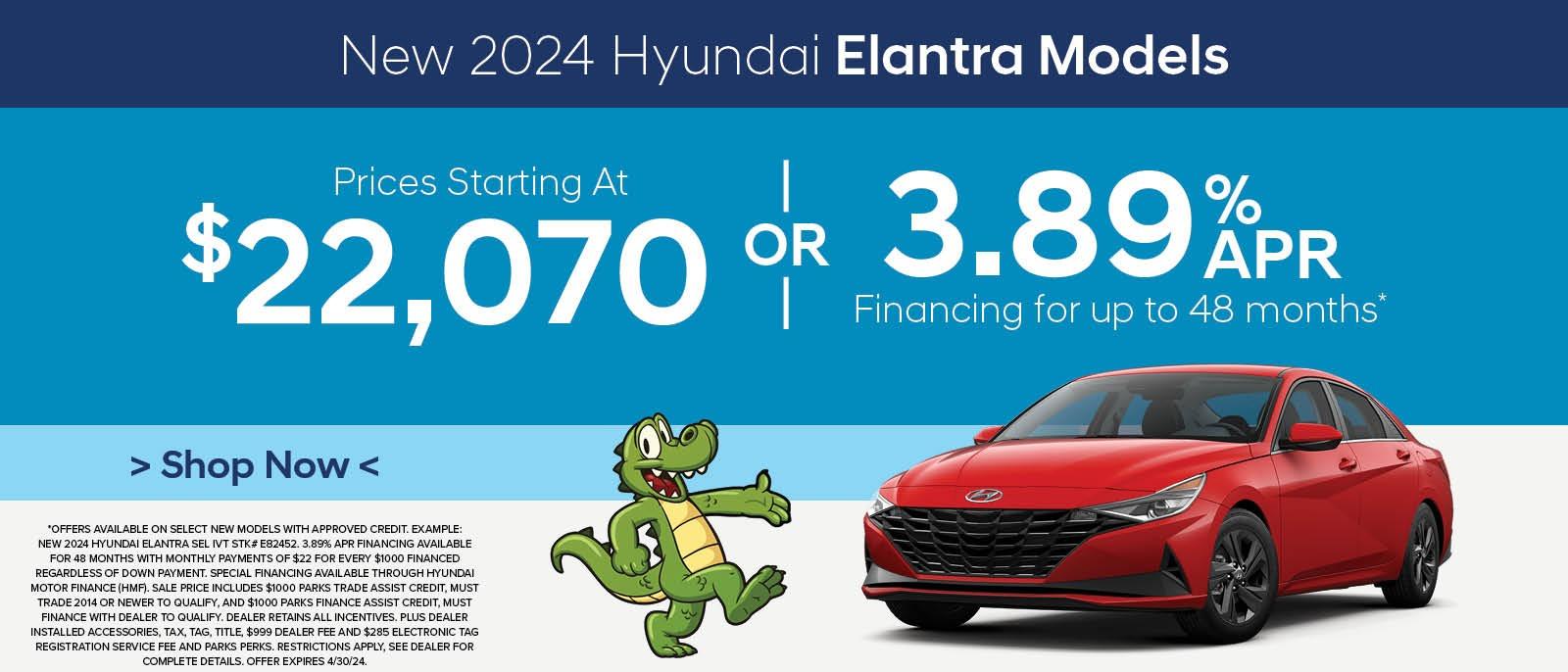 New 2024 Hyundai Elantra Models
