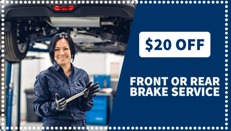 10 off front or rear brake service