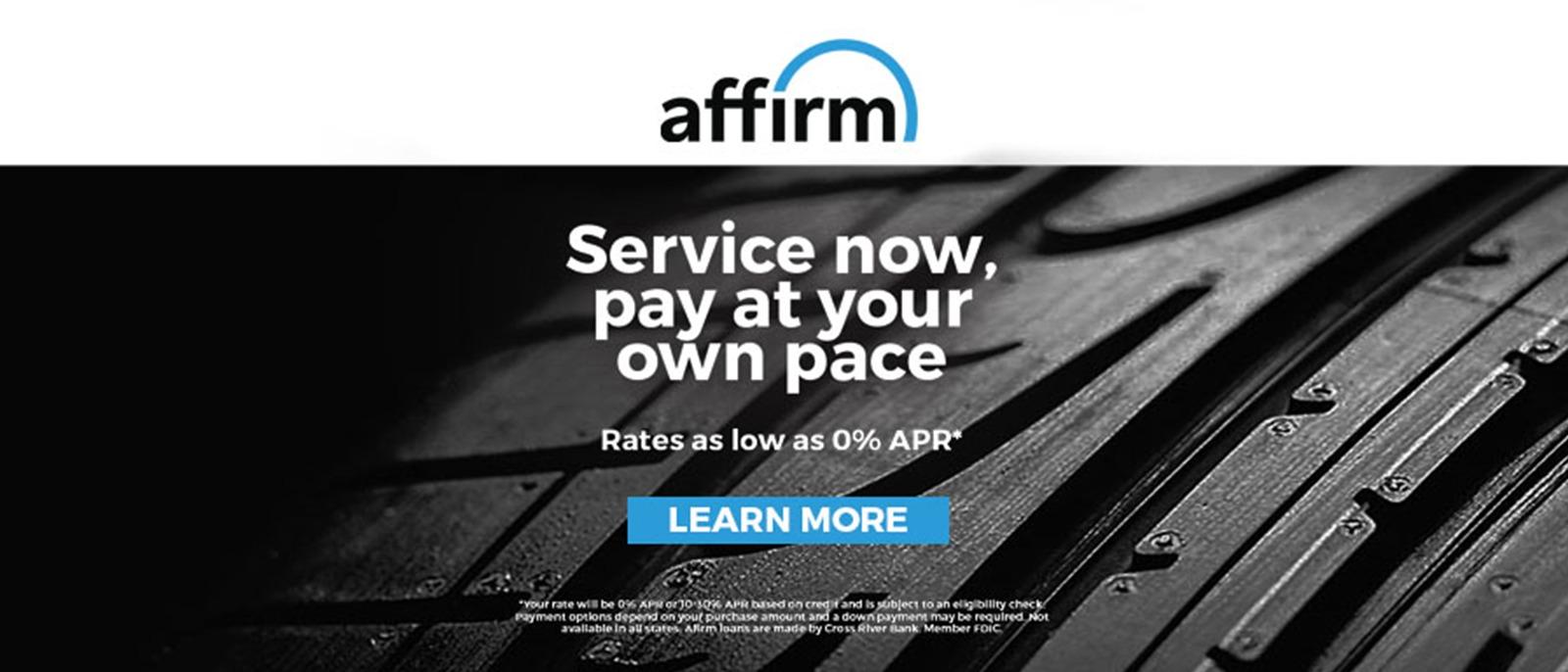 Affirm - Service Now, Pay Later