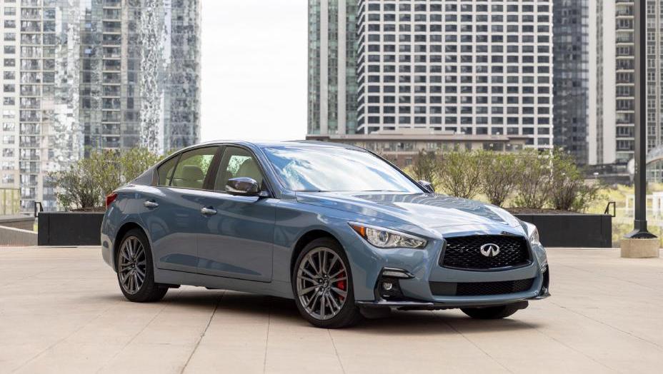 2022 Q50 RED SPORT 400 AWD shown in Slate gray