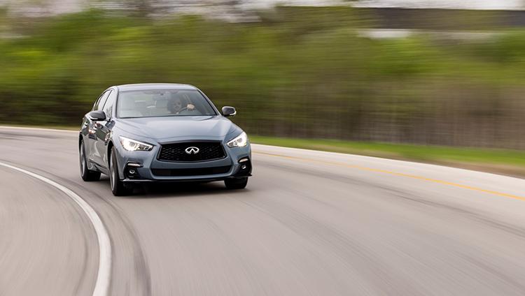 2022 Q50 RED SPORT 400 AWD shown in Slate gray