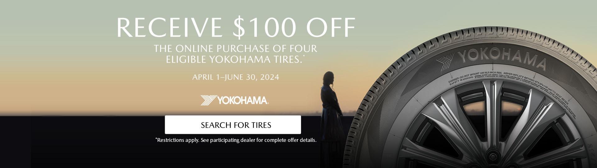 Spring $100 Yokohama Instant Rebate