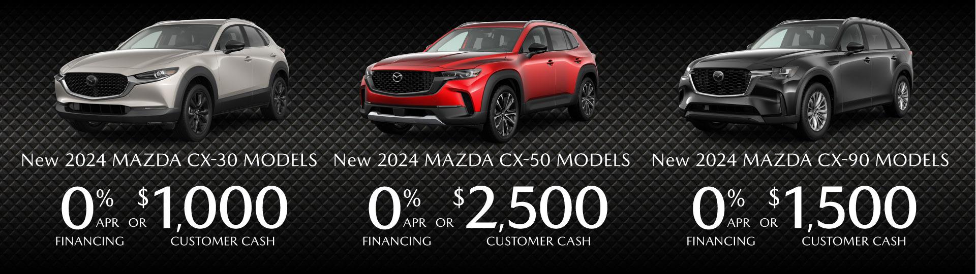 Available Now on New Mazda Models