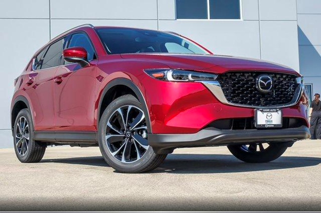 One of our all new 2023 CX-5 in Soul Red Crystal Metallic.