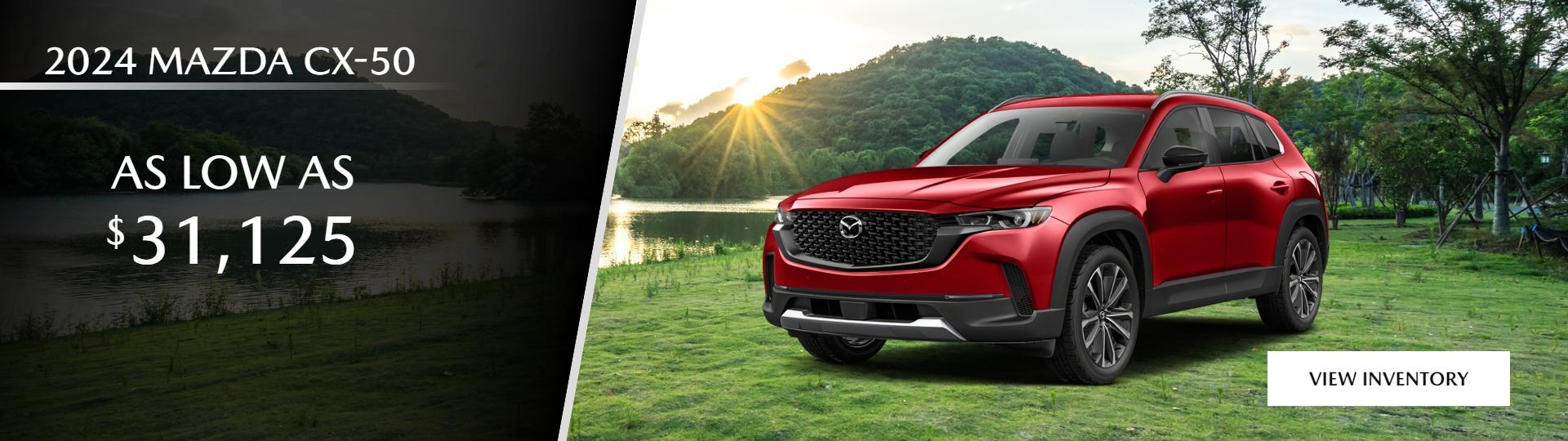 2024 CX-50 
For as low as $31,125