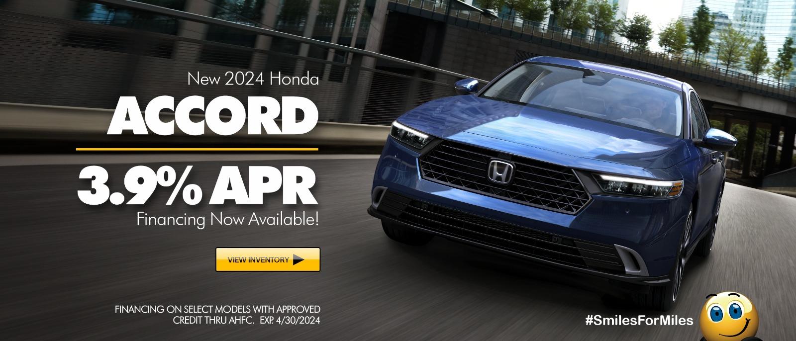 2024 Honda Accord - 3.9% APR Now available